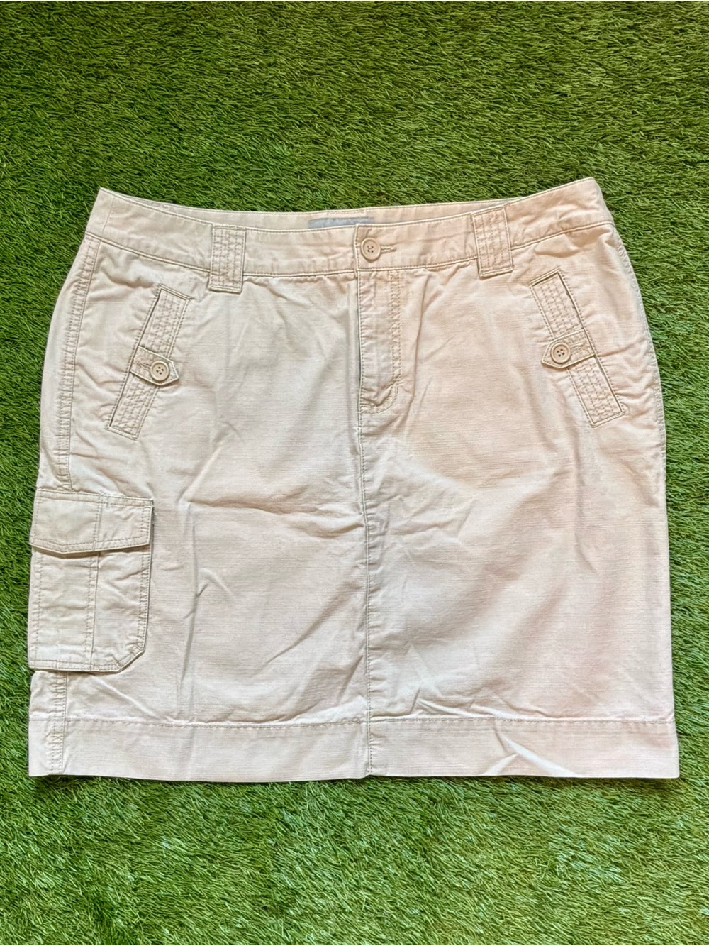 Liz Claiborne Beige Cargo Utility Skirt Size 16P